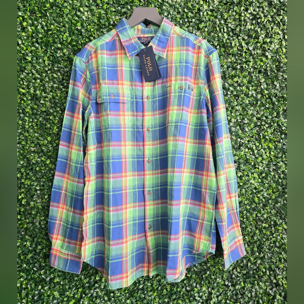 Polo by Ralph Lauren Youth Multicolors Button-Down Shirts Size XL